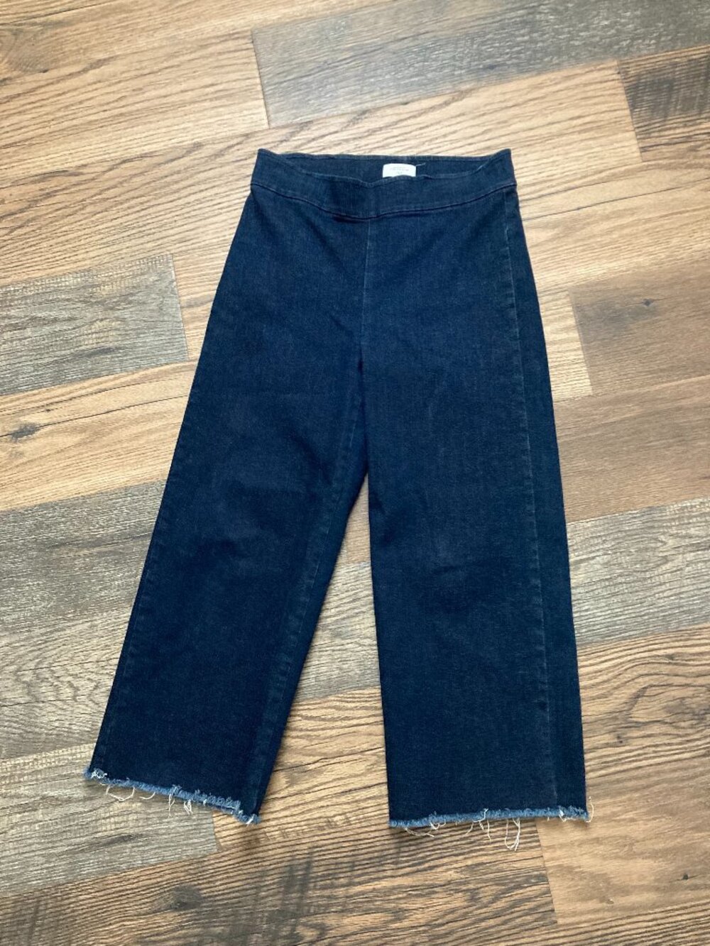 Avenue Montaigne Alex Denim Cropped Wide Leg Jeans Women's Size 6 Dark Wash $265